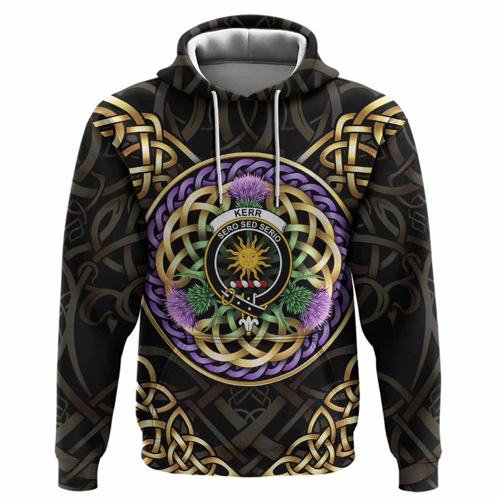 Kerr Clan Crest Hoodie Celtic Scottish Thistle