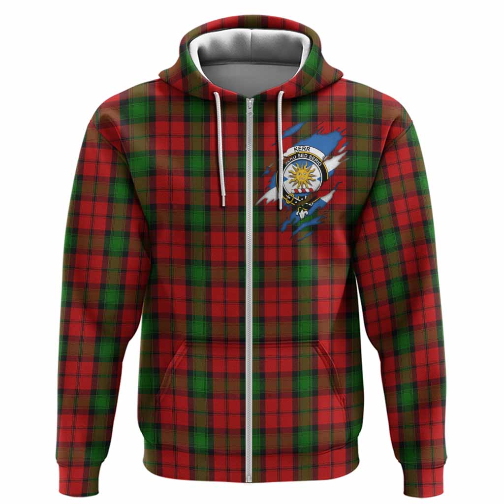 Kerr Clan Crest In Me Tartan Hoodie Scotland Flag Style
