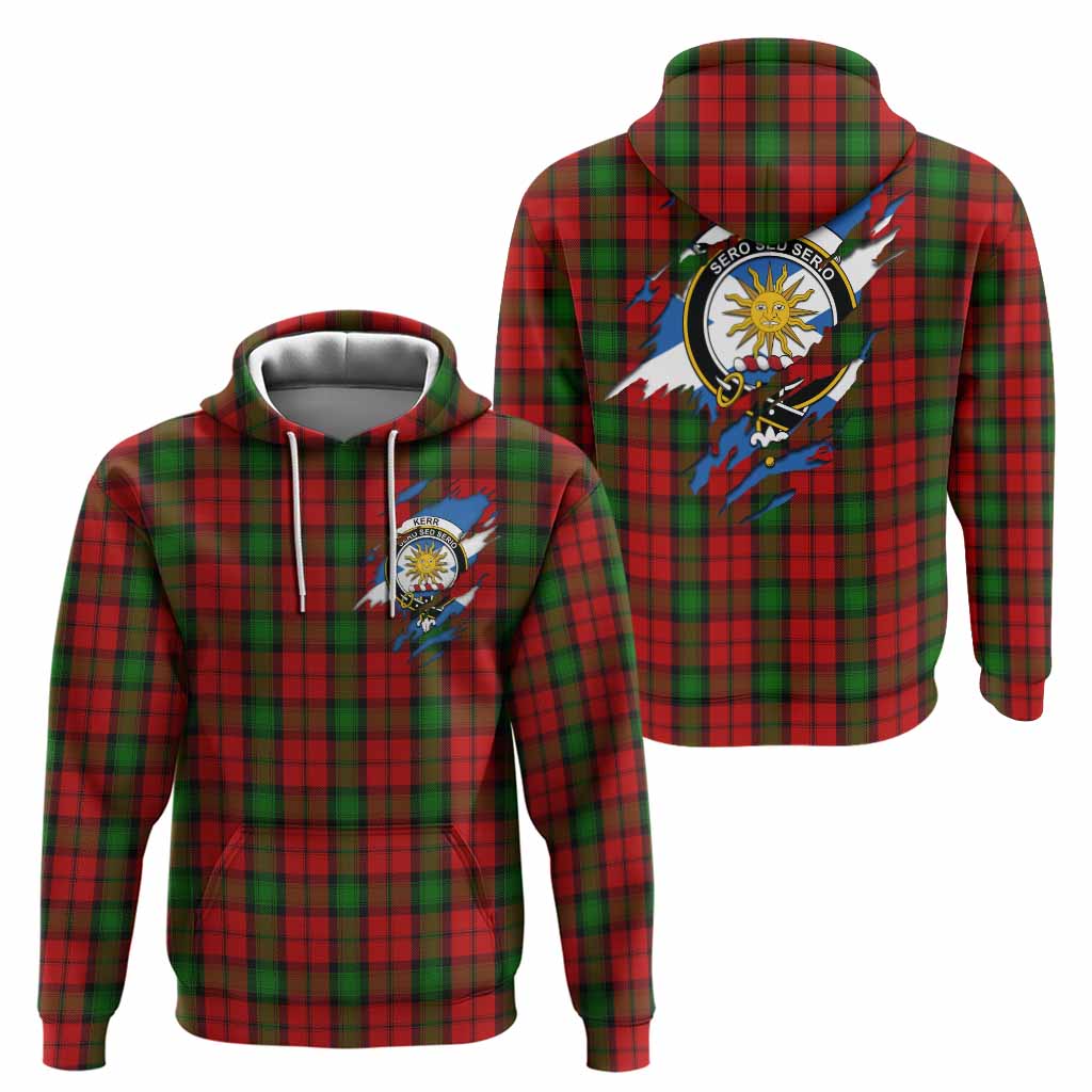 Kerr Clan Crest In Me Tartan Hoodie Scotland Flag Style