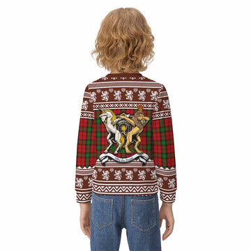 Kerr Clan Tartan Crest Christmas Kid Ugly Sweatshirt Coat of Arms Funny Style