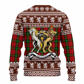 Kerr Clan Tartan Crest Christmas Ugly Sweater Coat of Arms Funny Style