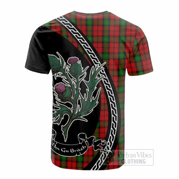 Kerr Family Crest Tartan Cotton T-shirt Alba Thistle Inspired - Tartan Vibes Clothing