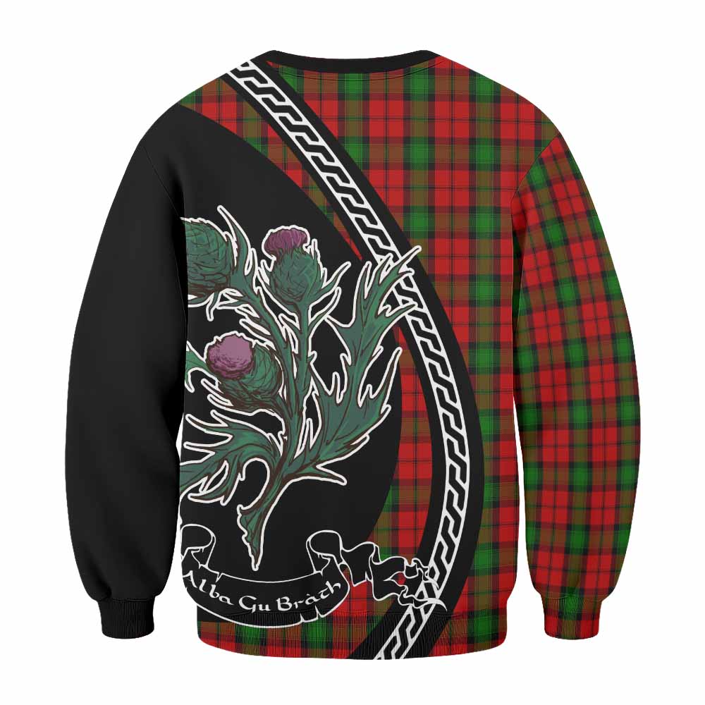 Kerr Family Crest Tartan Sweatshirt Alba Thistle Inspired - Tartan Vibes Clothing
