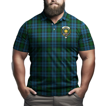 Kerr Hunting Tartan Men's Polo Shirt with Family Crest