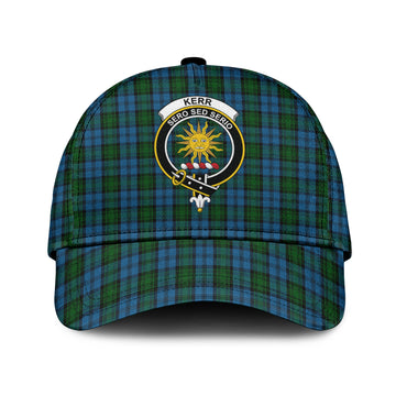 Kerr Hunting Tartan Classic Cap with Family Crest