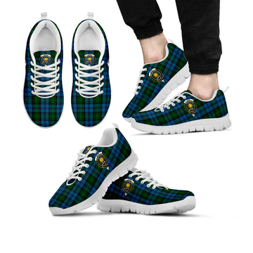 Kerr Hunting Tartan Sneakers with Family Crest