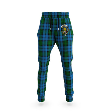 Kerr Hunting Tartan Joggers Pants with Family Crest