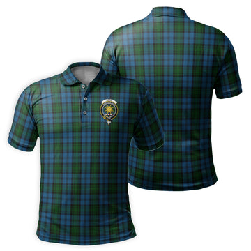 Kerr Hunting Tartan Men's Polo Shirt with Family Crest