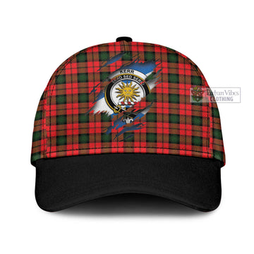Kerr Modern Tartan Classic Cap with Family Crest In Me Style