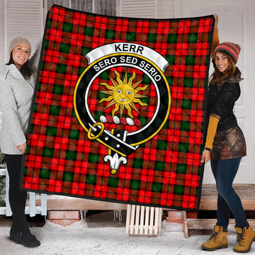 Kerr Modern Tartan Quilt with Family Crest