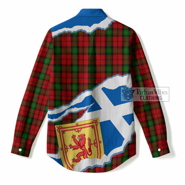 Kerr Scotland Football Tartan Women Casual Shirt We'll Be Coming