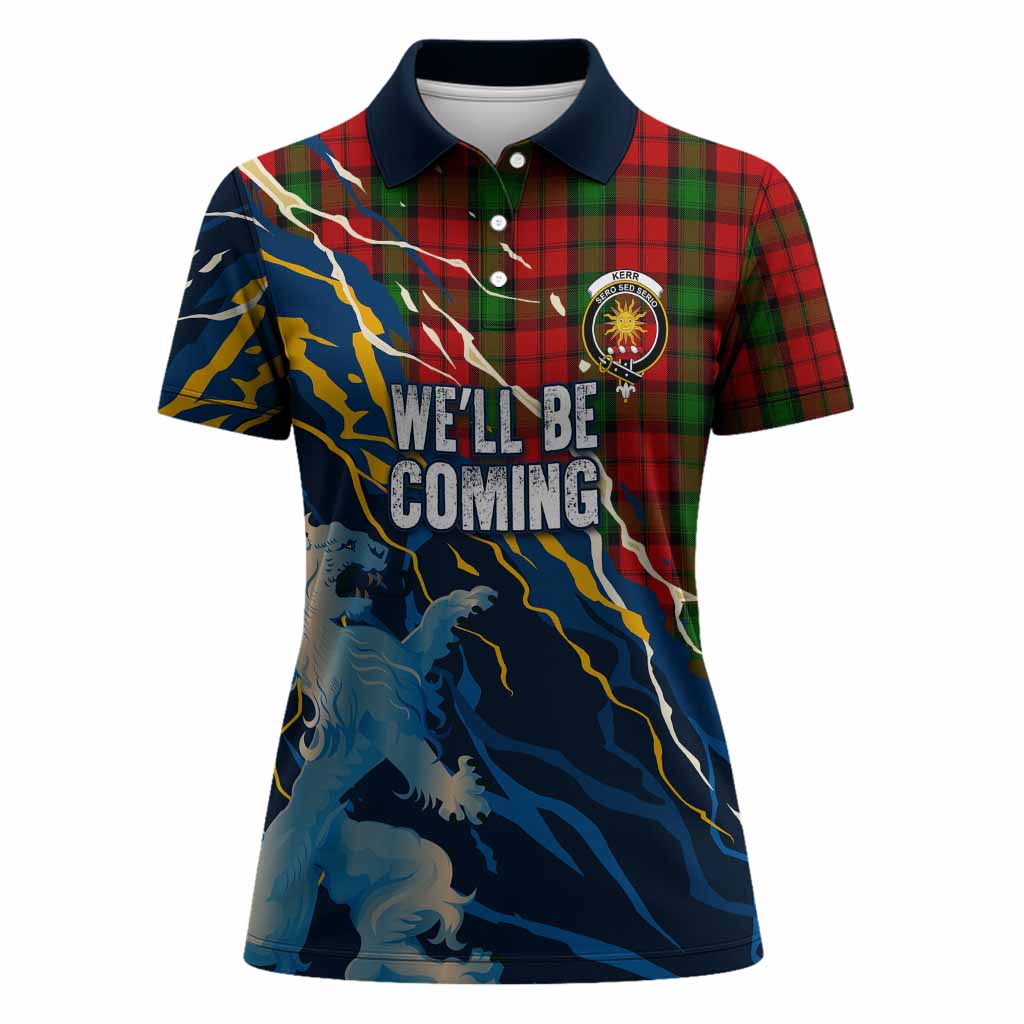 Kerr Scotland Tartan Women Polo Shirt WC2026 Football - We'll Be Coming