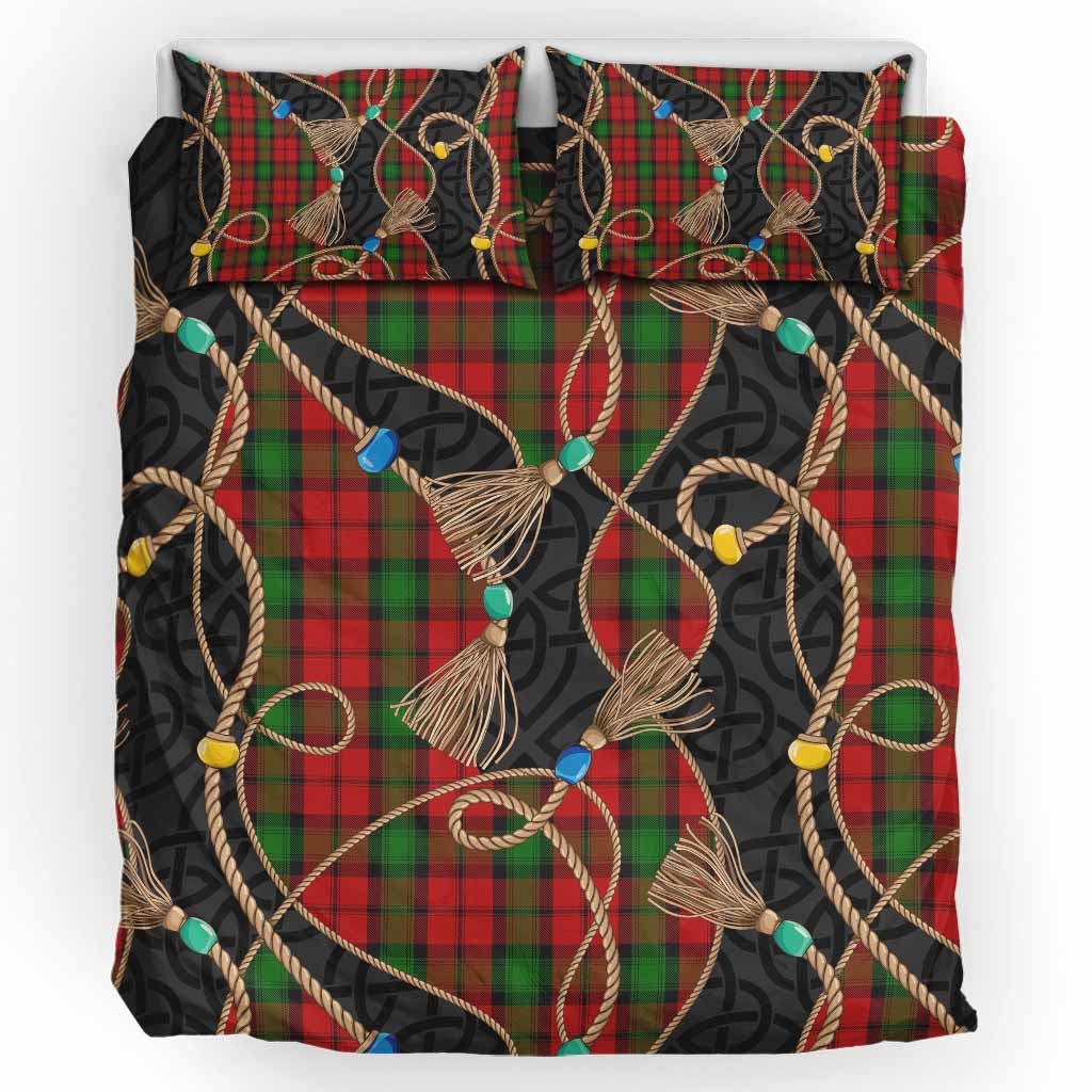 Kerr Scottish Tartan Twisted Ropes Stylized Bedding Set UK Bedding Set UK King 91*87 inch - Tartan Vibes Clothing