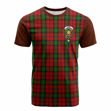 Kerr Tartan Accent Cotton T-shirt with Family Crest