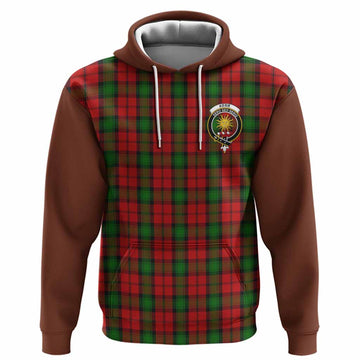 Kerr Tartan Accent Hoodie with Family Crest