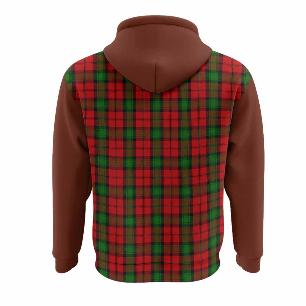 Kerr Tartan Accent Hoodie with Family Crest