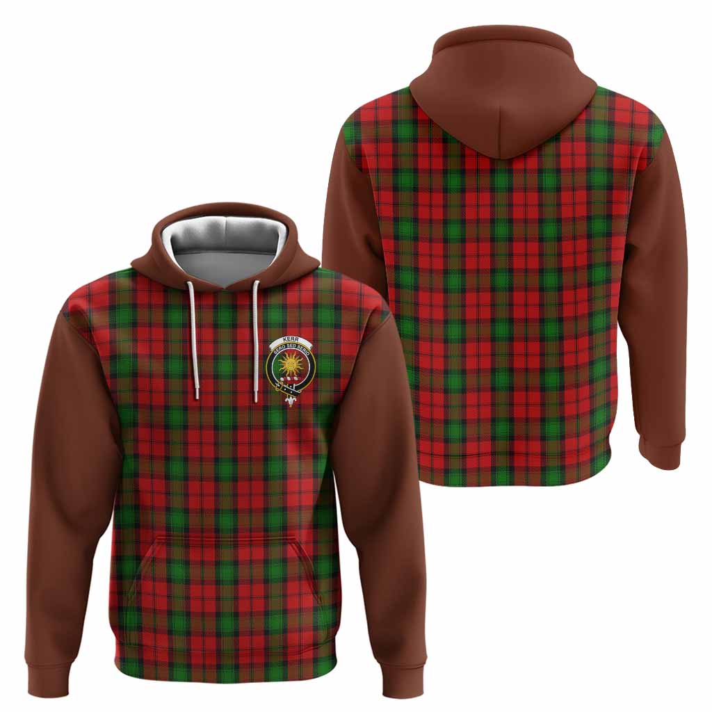 Kerr Tartan Accent Hoodie with Family Crest