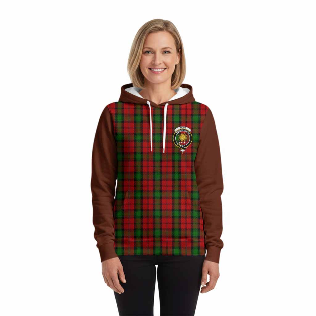 Kerr Tartan Accent Hoodie with Family Crest