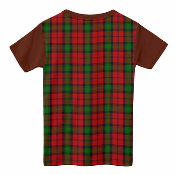 Kerr Tartan Accent Kid T-shirt with Family Crest