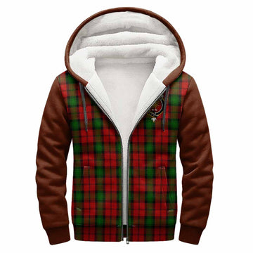 Kerr Tartan Accent Sherpa Hoodie with Family Crest