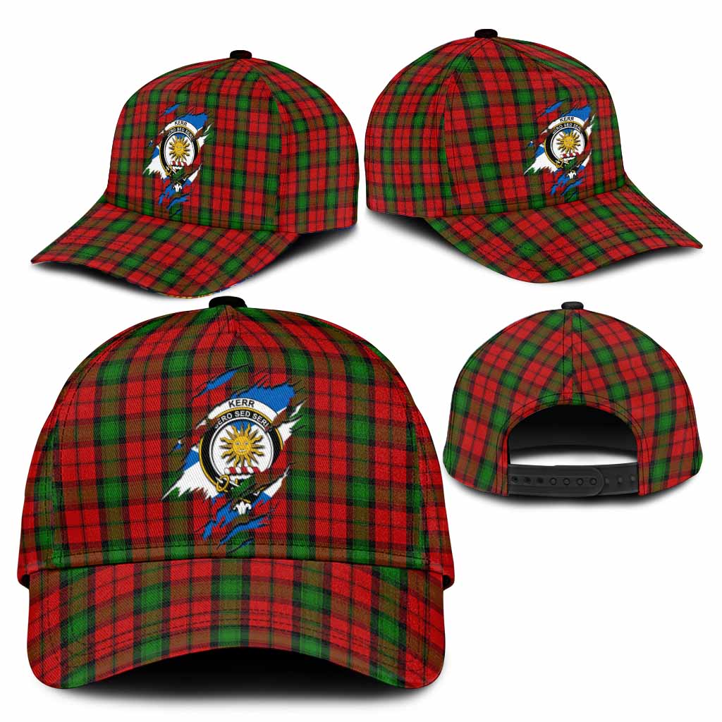 Kerr Tartan Classic Cap with Family Crest In Me Style
