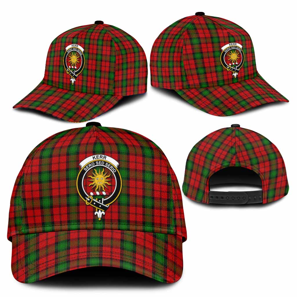 Kerr Tartan Classic Cap with Family Crest