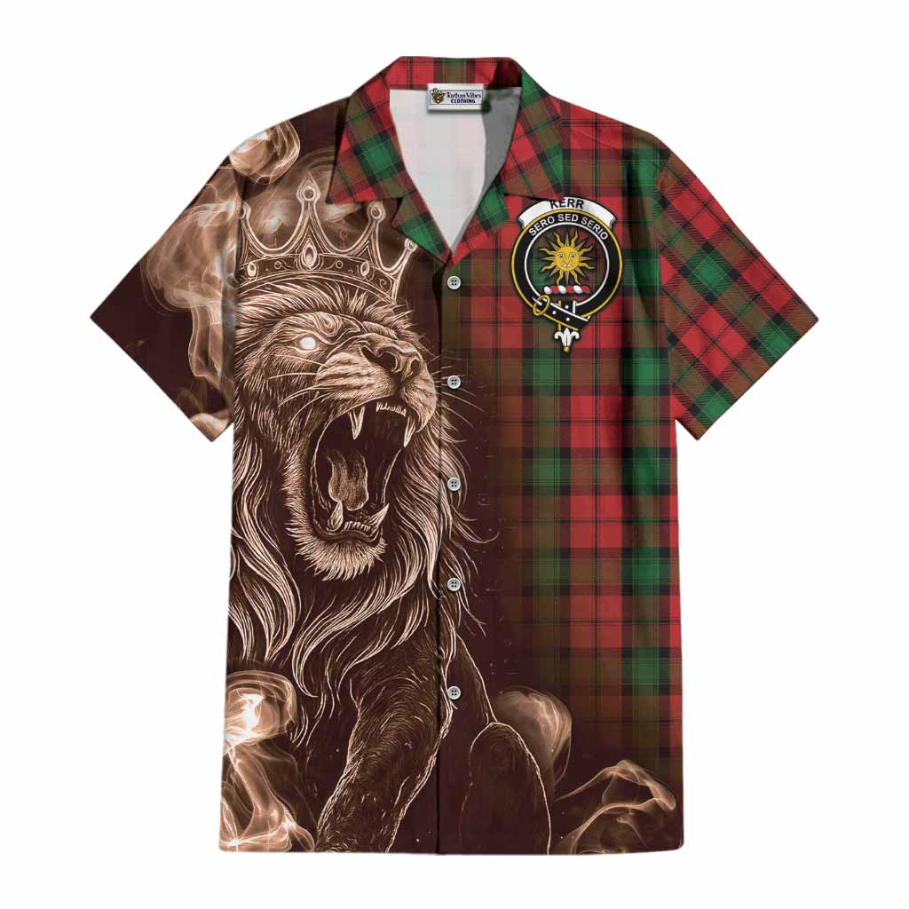 Kerr Tartan Cotton Hawaiian Shirt Roaring Lion Heritage