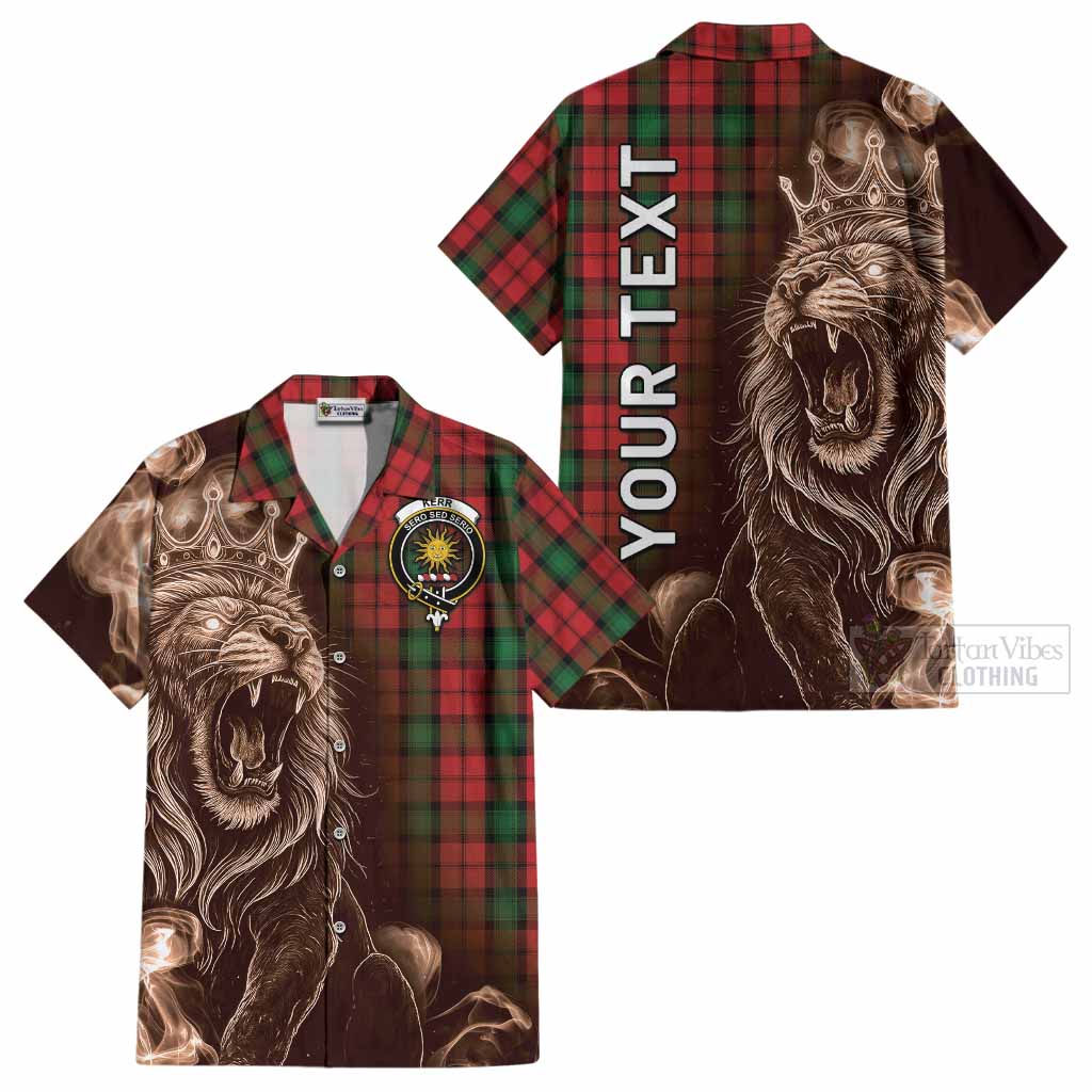 Kerr Tartan Cotton Hawaiian Shirt Roaring Lion Heritage