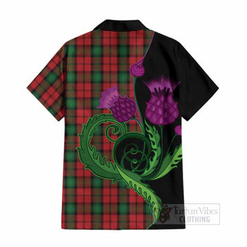Kerr Tartan Cotton Hawaiian Shirt Traditional Scottish Thistle