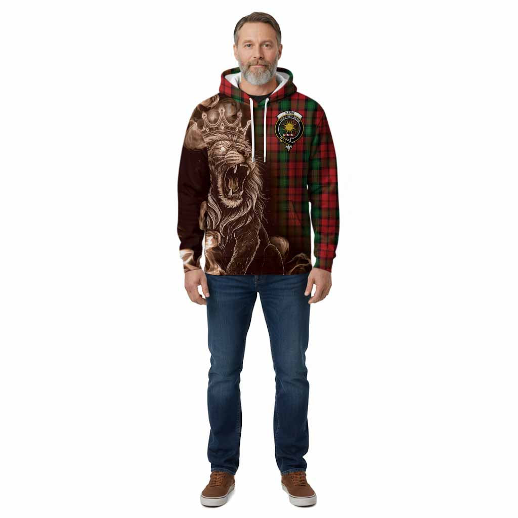 Kerr Tartan Cotton Hoodie Roaring Lion Heritage