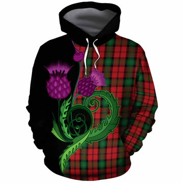 Kerr Tartan Cotton Hoodie Traditional Scottish Thistle