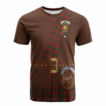 Kerr Tartan Crest Cotton T-shirt Kilt Costume Style