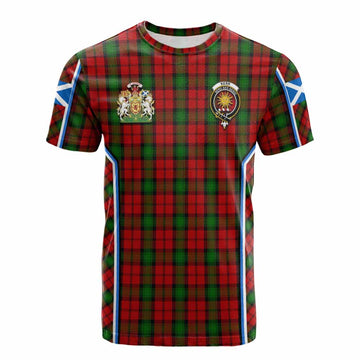 Kerr Tartan Crest Cotton T-shirt Scotland Coat of Arm Flag Style - Tartan Vibes Clothing