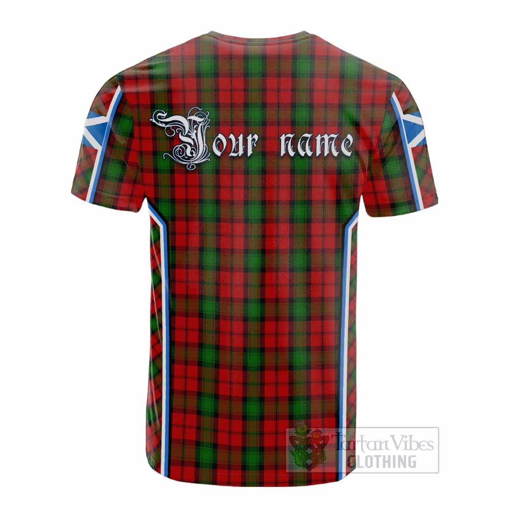 Kerr Tartan Crest Cotton T-shirt Scotland Coat of Arm Flag Style - Tartan Vibes Clothing