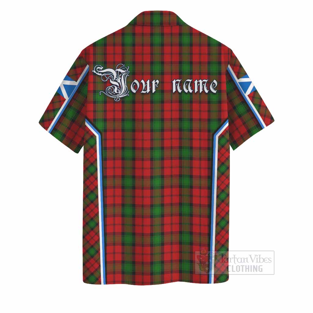 Kerr Tartan Crest Hawaiian Shirt Scotland Coat of Arm Flag Style - Tartan Vibes Clothing