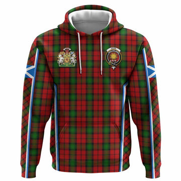Kerr Tartan Crest Hoodie Scotland Coat of Arm Flag Style