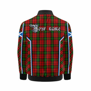 Kerr Tartan Crest Kid Bomber Jacket Scotland Coat of Arm Flag Style
