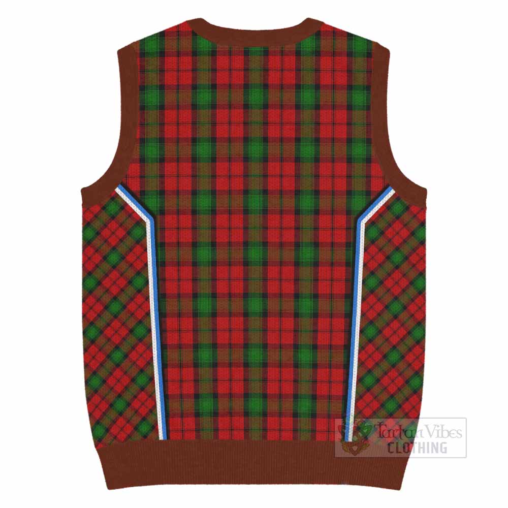 Kerr Tartan Crest Knitted V-Neck Vest Scotland Coat of Arm Flag Style - Tartan Vibes Clothing