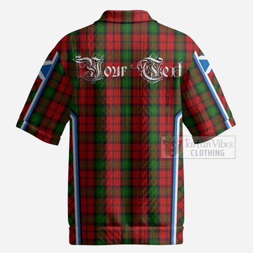 Kerr Tartan Crest Men’s Polo Sweater Top Scotland Coat of Arm Flag Style