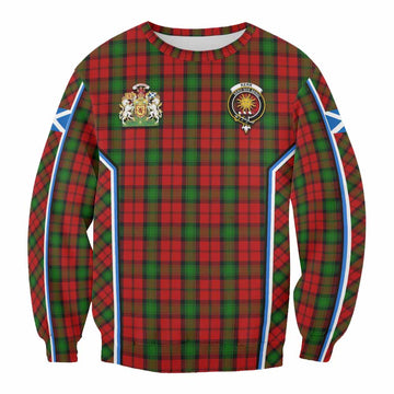 Kerr Tartan Crest Sweatshirt Scotland Coat of Arm Flag Style