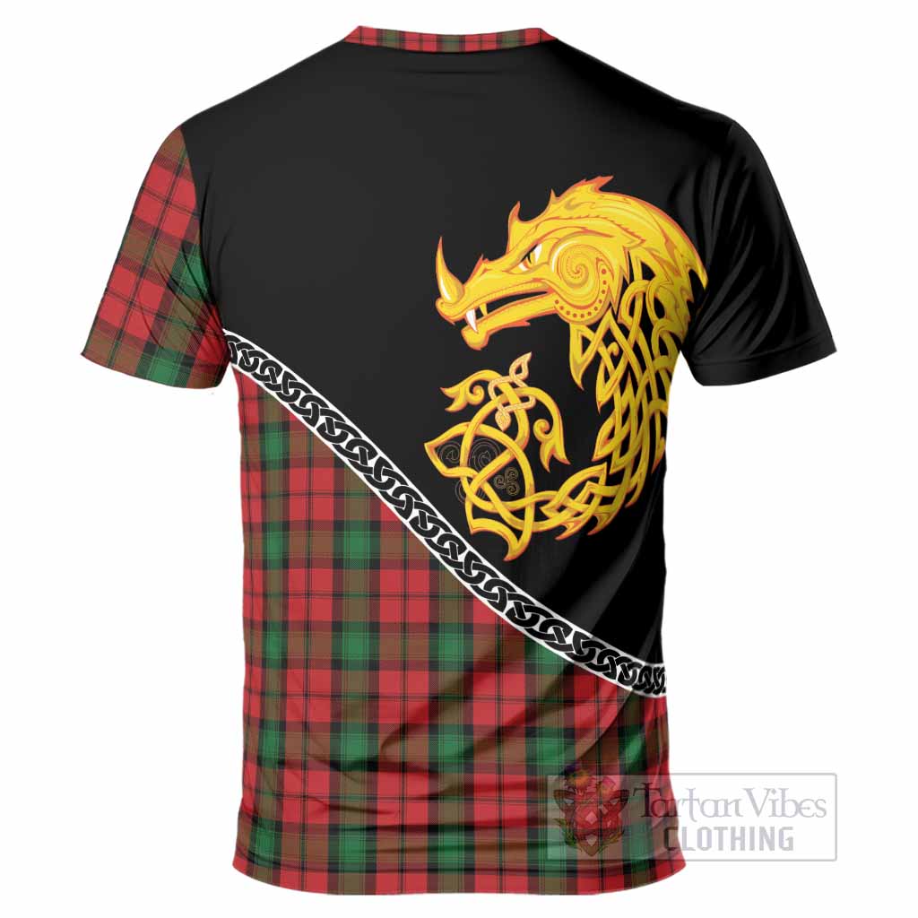 Kerr Tartan Crest T-Shirt Legendary Dragon Knot Half Style