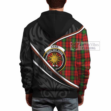 Kerr Tartan Family Crest Hoodie Celtic Scottish Thistle Floral