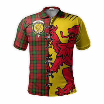Kerr Tartan Family Crest Polo Shirt Lion Rampant Honor