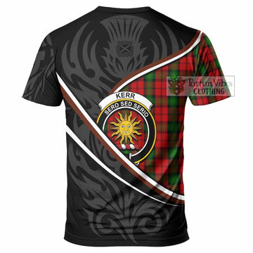 Kerr Tartan Family Crest T-shirt Celtic Scottish Thistle Floral - Tartan Vibes Clothing