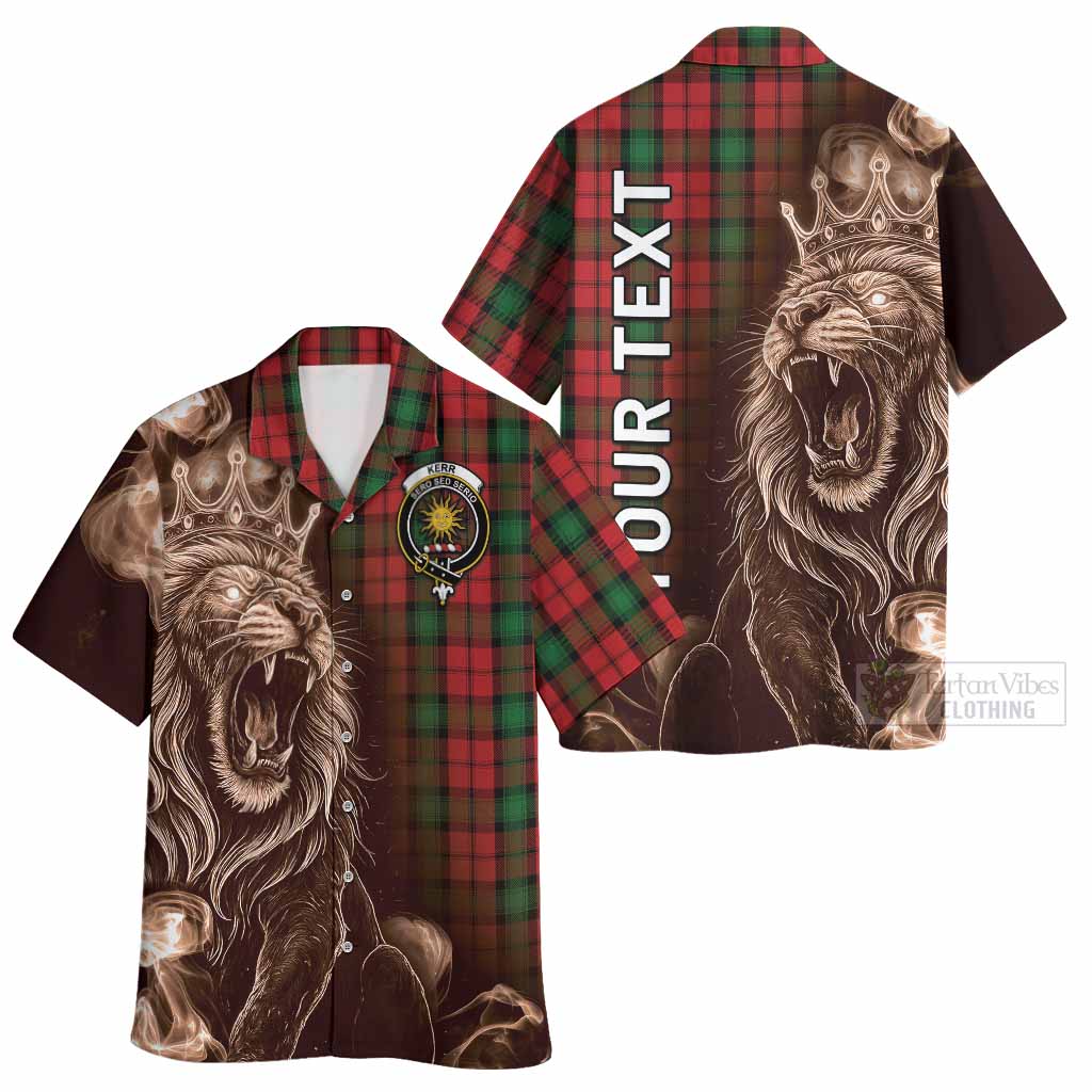 Kerr Tartan Hawaiian Shirt Roaring Lion Heritage