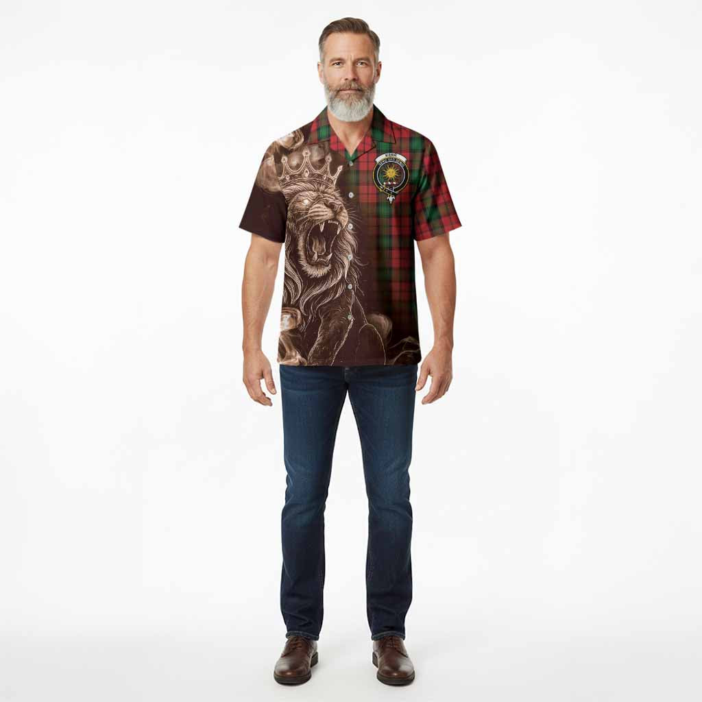 Kerr Tartan Hawaiian Shirt Roaring Lion Heritage