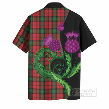 Kerr Tartan Hawaiian Shirt Traditional Scottish Thistle