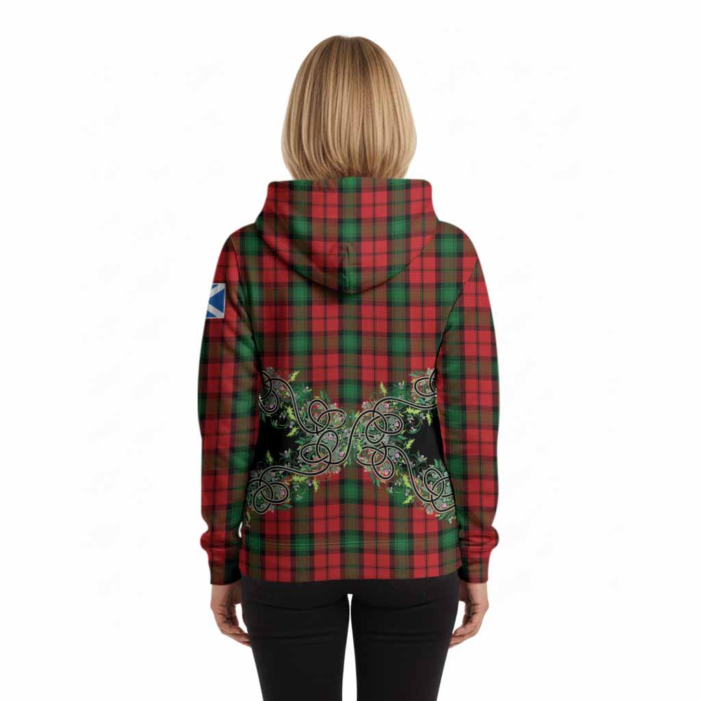 Kerr Tartan Hoodie Thistle Scottish Spirit