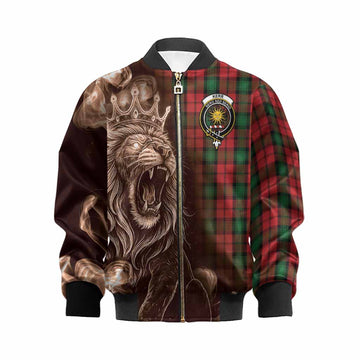 Kerr Tartan Kid Bomber Jacket Roaring Lion Heritage