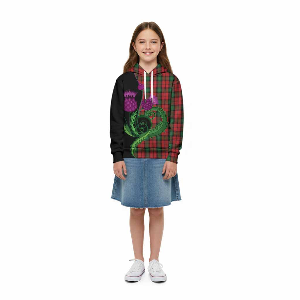 Kerr Tartan Kid Hoodie Traditional Scottish Thistle